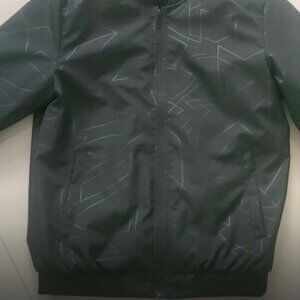 Men's black padded coat to keep warm, XL